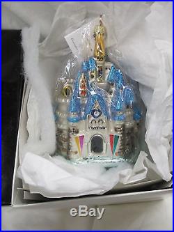 Christopher Radko Cinderella's Castle Ornament New in Box Disney