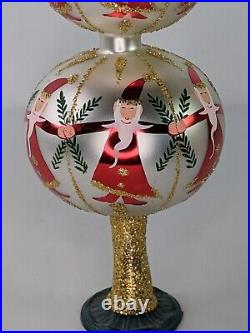 Christopher Radko Circle of Santa's Finial Ornament Tree Topper 91-154 Rare