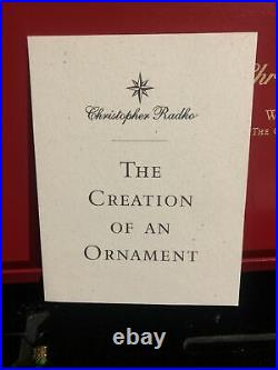 Christopher Radko Creation Of An Ornament- Boxed Set Westminster Santa Rare HTF