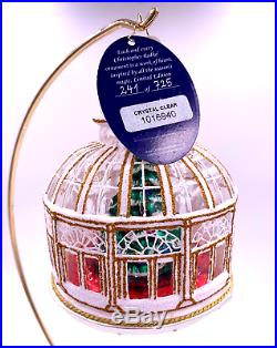 Christopher Radko Crystal Clear Atrium Solarium Limited Edition Ornament