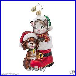 Christopher Radko Cute in a Boot Animal Awareness Ornament 2013 NEW 1016946