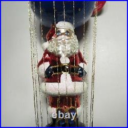 Christopher Radko Dashing Santa Delivery Glass Christmas Ornament 2019