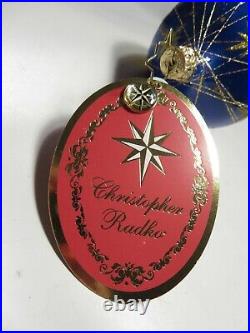 Christopher Radko Dashing Santa Delivery Glass Christmas Ornament 2019
