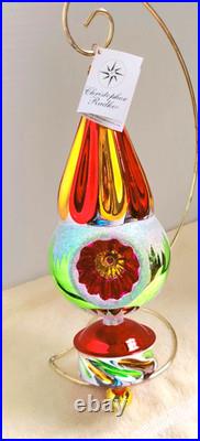 Christopher Radko Dazzle Cone 2001 12 Indent Drop