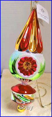 Christopher Radko Dazzle Cone 2001 12 Indent Drop