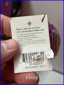 Christopher Radko Deco Dazzle 01-0320-0 Christmas Ornament New Rare G