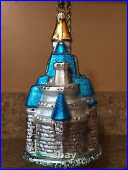 Christopher Radko Disney 1998 Cinderellas Castle Ornament Excellent Used