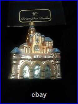Christopher Radko/Disney 1999 Blue Castle Christmas Ornament