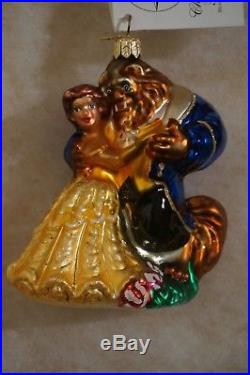 Christopher Radko Disney Beauty & The Beast Glass Ornament 00-DIS-09