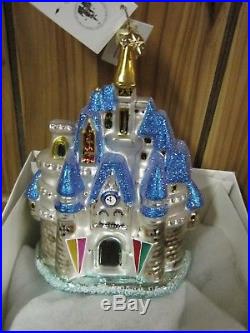 Christopher Radko Disney Cinderella Castle Christmas Ornament Nwt1998 Nib