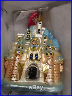 Christopher Radko Disney Cinderella Castle Golden Edition Christmas Ornament