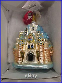 Christopher Radko Disney Cinderella Castle Golden Edition Christmas Ornament