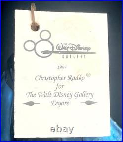 Christopher Radko Disney Eeyore Pooh Ornament 1997 with Hang Tag Vintage Scarce