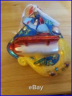 Christopher Radko Disney Exclusive Tomorrowland Goofy Glass Ornament