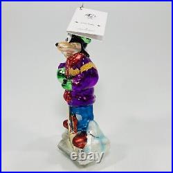 Christopher Radko Disney Hockey Goofy Glass Ornament 99-DIS-12 RARE 1999 VTG