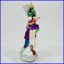 Christopher Radko Disney Hockey Goofy Glass Ornament 99-DIS-12 RARE 1999 VTG