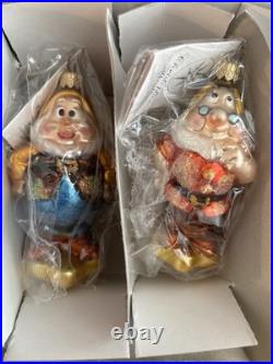 Christopher Radko Disney PETITE SNOW WHITE & THE SEVEN DWARFS Set 99-DIS-4