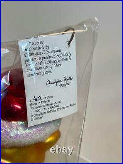 Christopher Radko Disney Pooh's Favorite Gift Ornament LE Glass 7in