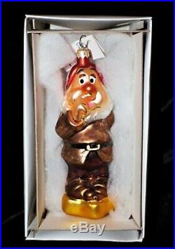 Christopher Radko Disney Snow White And The Seven Dwarfs Ornament Set MINT