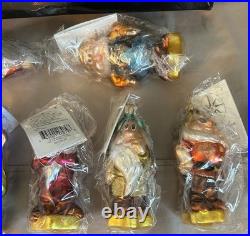 Christopher Radko Disney Snow White & The Seven Dwarfs Glass Ornaments Christopher Radko Disney Snow White & The Seven Dwarfs Glass Ornaments