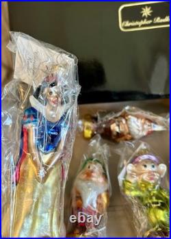 Christopher Radko Disney Snow White & The Seven Dwarfs Glass Ornaments