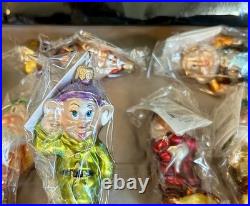 Christopher Radko Disney Snow White & The Seven Dwarfs Glass Ornaments