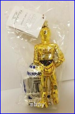 Christopher Radko Disney Star Wars C3PO & R2-D2 Ornament 99-STW-01 Mint HTF