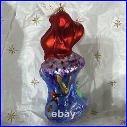 Christopher Radko Disney THE LITTLE MERMAID Ornament ARIEL NEW MINT