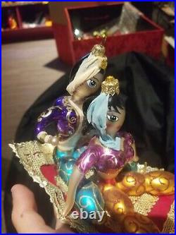 Christopher Radko Disney's Aladdin Flying Carpet Ornament