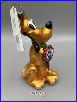 Christopher Radko Disney's VIP Pluto 75th & Radko 20th Annual Ornament New W Box