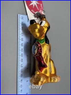 Christopher Radko Disney's VIP Pluto 75th & Radko 20th Annual Ornament New W Box