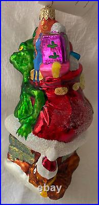 Christopher Radko Dr. Seuss Grinch UP ON THE ROOFTOP, New withtag/box, 98-SUS-02