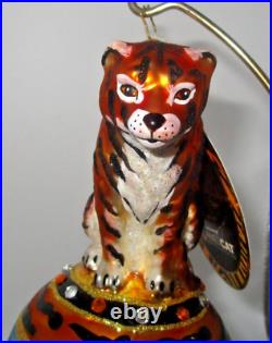 Christopher Radko EYE of the TIGER DCL 2019 Christmas Drop Ornament New +Box NWT