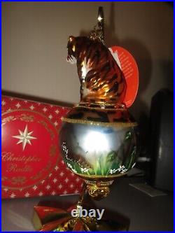 Christopher Radko EYE of the TIGER DCL 2019 Christmas Ornament New + Box NWT