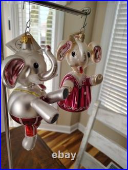 Christopher Radko Elephant Ornaments