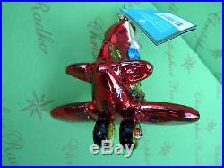 Christopher Radko Elf Express Glass Ornament
