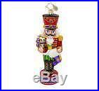 Christopher Radko FIRST OF MANY Christmas Ornament NWT Nutcracker with gifts