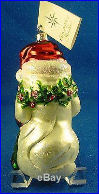 Christopher Radko FIVE Winter Snow Man Themed Ornaments Estate New with Tags