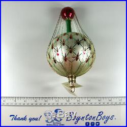 Christopher Radko FRENCH REGENCY Balloon Caged Wire Vintage Red 93-161-1 NWT