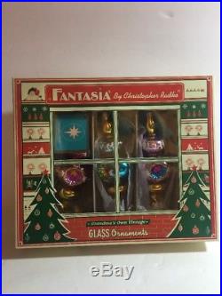 Christopher Radko Fantasia All That Dazz Set of 3 Pendant Ornaments Set