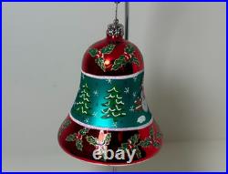 Christopher Radko Fantasia Winter Wonder Bell Ornament Snow Man