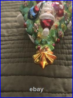 Christopher Radko Festive Fellow Finial 2004 Reflector Tree Top Finial Christopher Radko Festive Fellow Finial 2004 Reflector Tree Top Finial