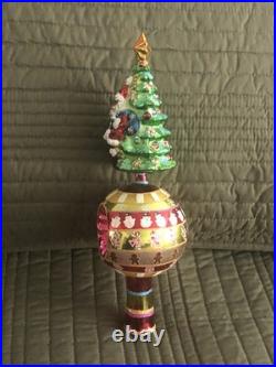 Christopher Radko Festive Fellow Finial 2004 Reflector Tree Top Finial