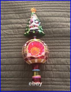 Christopher Radko Festive Fellow Finial 2004 Reflector Tree Top Finial