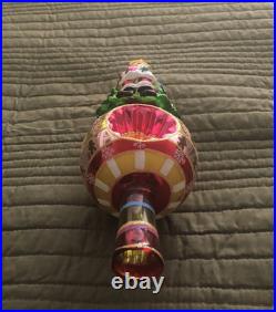 Christopher Radko Festive Fellow Finial 2004 Reflector Tree Top Finial