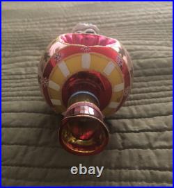 Christopher Radko Festive Fellow Finial 2004 Reflector Tree Top Finial Christopher Radko Festive Fellow Finial 2004 Reflector Tree Top Finial