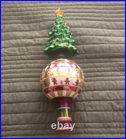 Christopher Radko Festive Fellow Finial 2004 Reflector Tree Top Finial