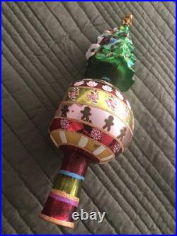 Christopher Radko Festive Fellow Finial 2004 Reflector Tree Top Finial Christopher Radko Festive Fellow Finial 2004 Reflector Tree Top Finial