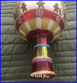 Christopher Radko Festive Fellow Finial 2004 Reflector Tree Top Finial Christopher Radko Festive Fellow Finial 2004 Reflector Tree Top Finial