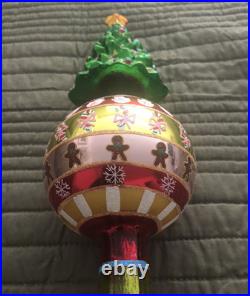 Christopher Radko Festive Fellow Finial 2004 Reflector Tree Top Finial Christopher Radko Festive Fellow Finial 2004 Reflector Tree Top Finial